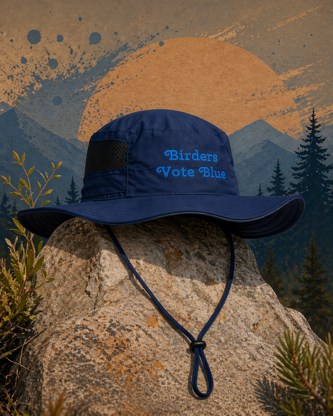 Columbia Birders Vote Blue, Bucket Hat